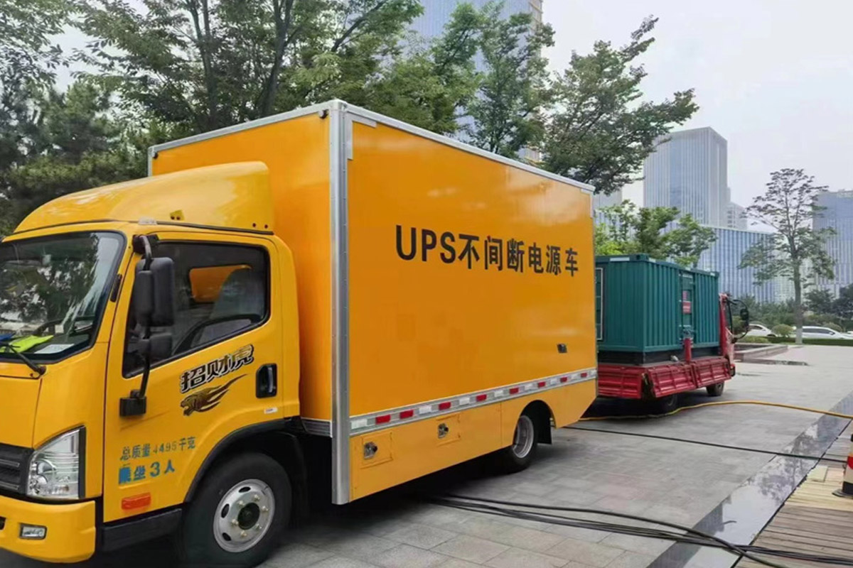 永春发电机租赁施工现场